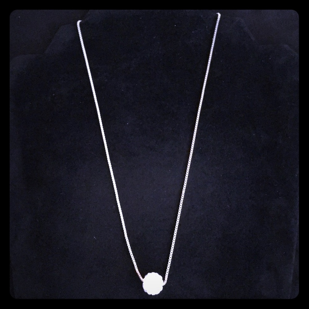 Sparkling 925 sterling silver ball pendant
